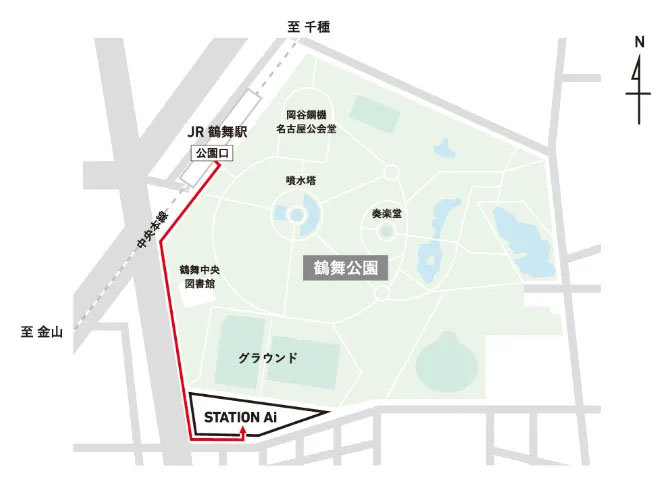 STATION Ai 周辺地図